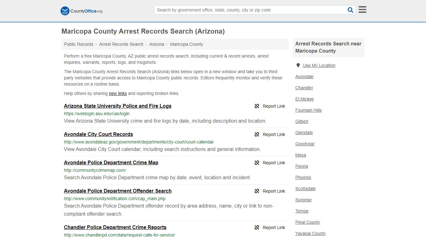 Arrest Records Search - Maricopa County, AZ (Arrests & Mugshots)